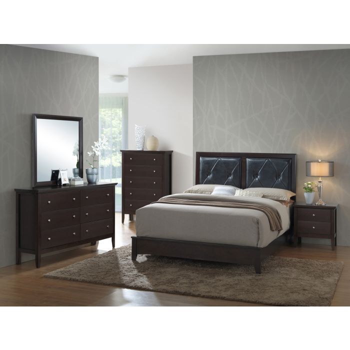 Padded Headboard Bed - R&R Furniture Gallery (Fountain Valley, CA)