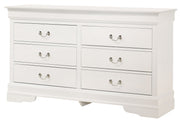 Elegant Louis Phillipe traditional dresser by Glory Furniture featuring classic wood finish and ornate design details.