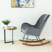 Hannah - Rocking Chair - Gray - R&R Furniture Gallery (Fountain Valley, CA)