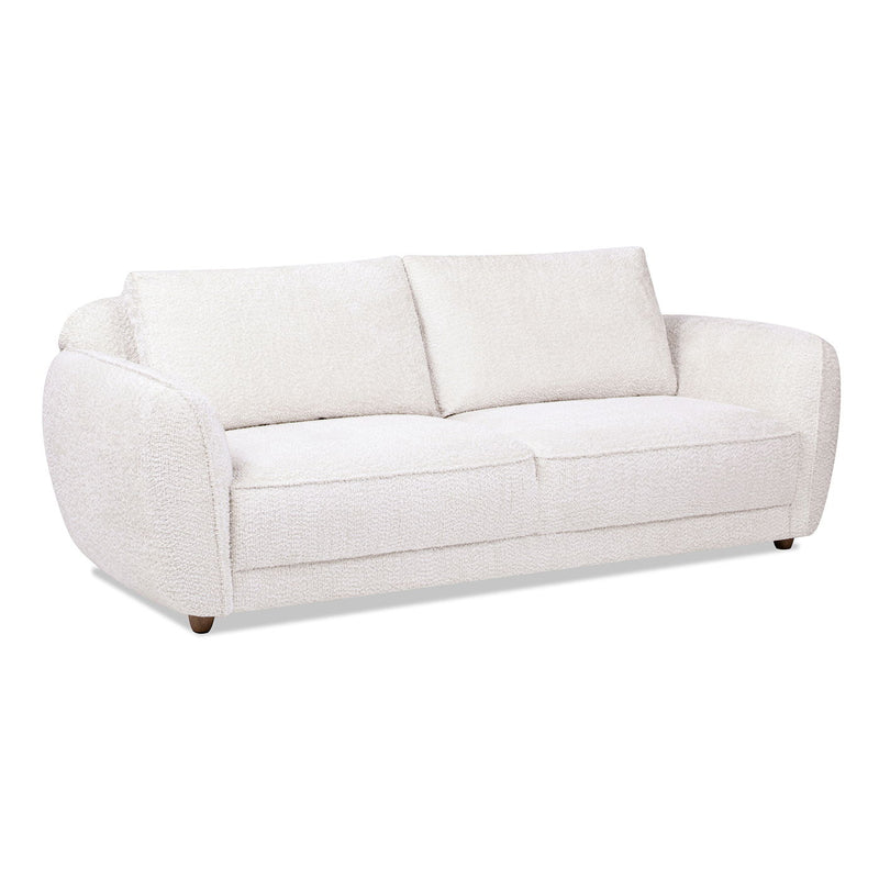 Sharon - Puffy Arm Sofa - Alpaca Off-White - R&R Furniture Gallery (Fountain Valley, CA)