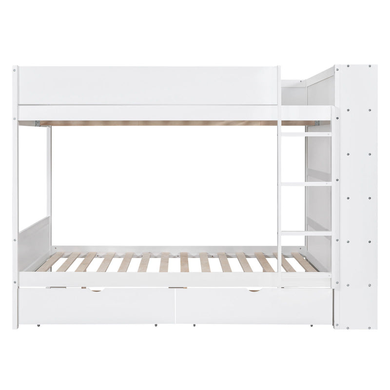 Bunk Bed With 2 Drawers And Multi Layer Cabinet - R&R Furniture Gallery (Fountain Valley, CA)