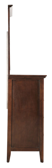 Elegant Glory Furniture dresser with sleek drawers, ideal for any room, showcasing a modern and stylish storage solution.