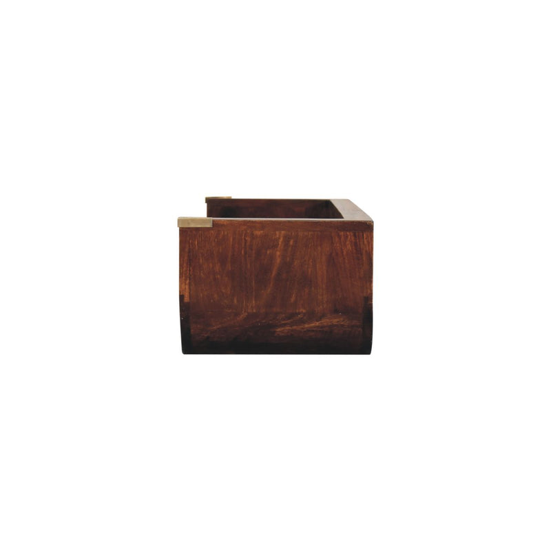Indira - Floating Console Table - Walnut - R&R Furniture Gallery (Fountain Valley, CA)