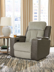 WhipLash - Power Recliner With Adj Headrest - Sisal - R&R Furniture Gallery (Fountain Valley, CA)