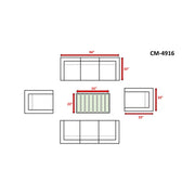 Stylish Sofa Seating Group With Cushions Perfect For Outdoor Gatherings - R&R Furniture Gallery (Fountain Valley, CA)