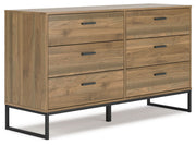 Deanlow - Six Drawer Dresser - Honey - R&R Furniture Gallery (Fountain Valley, CA)