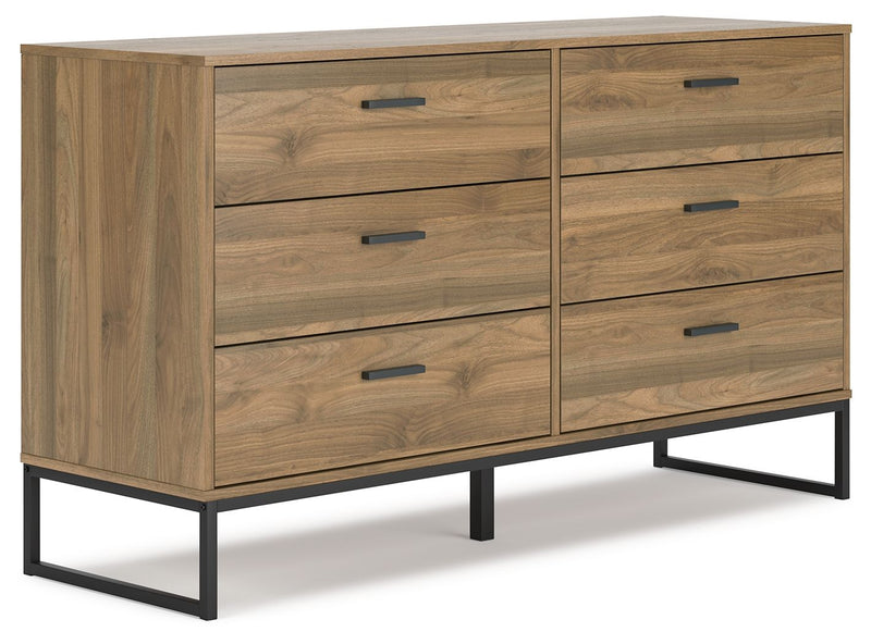Deanlow - Six Drawer Dresser - Honey - R&R Furniture Gallery (Fountain Valley, CA)