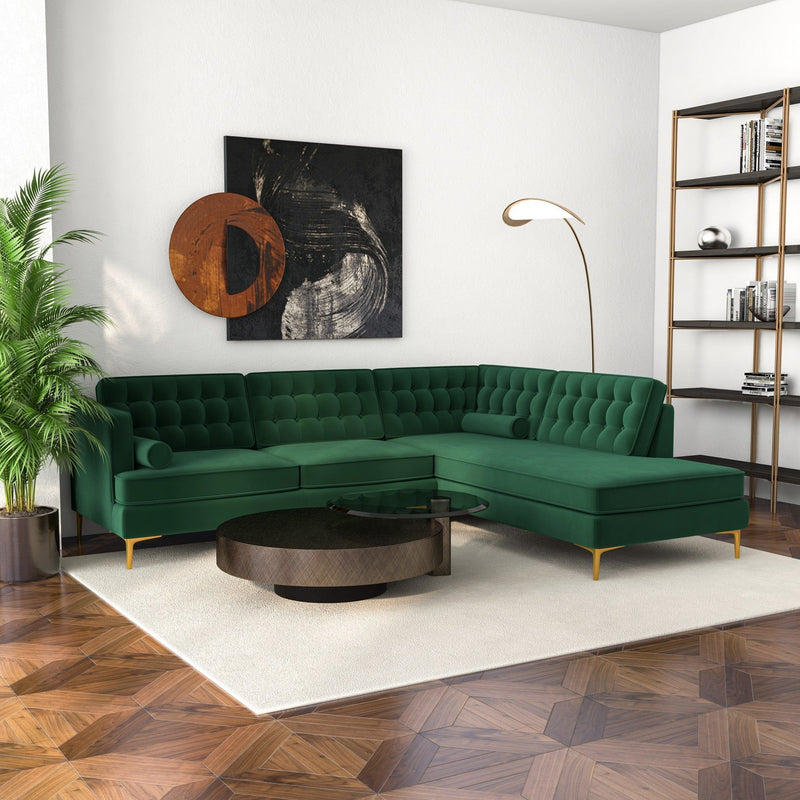 Brooke - Modern Design Sectional Sofa - R&R Furniture Gallery (Fountain Valley, CA)
