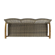 Outdoor 3 Seater Sofa With Rattan Cover - Gray - R&R Furniture Gallery (Fountain Valley, CA)