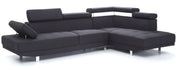 Comfort sectional from Glory Furniture's Riveredge collection, featuring plush cushions and a spacious stationary design.