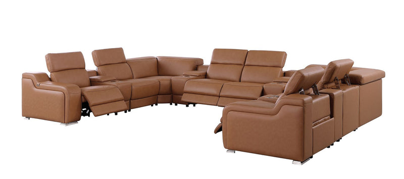 1116 - 12-Piece U-Shaped Sectional Sofa In With 4 Power Recliners & Power Headrests