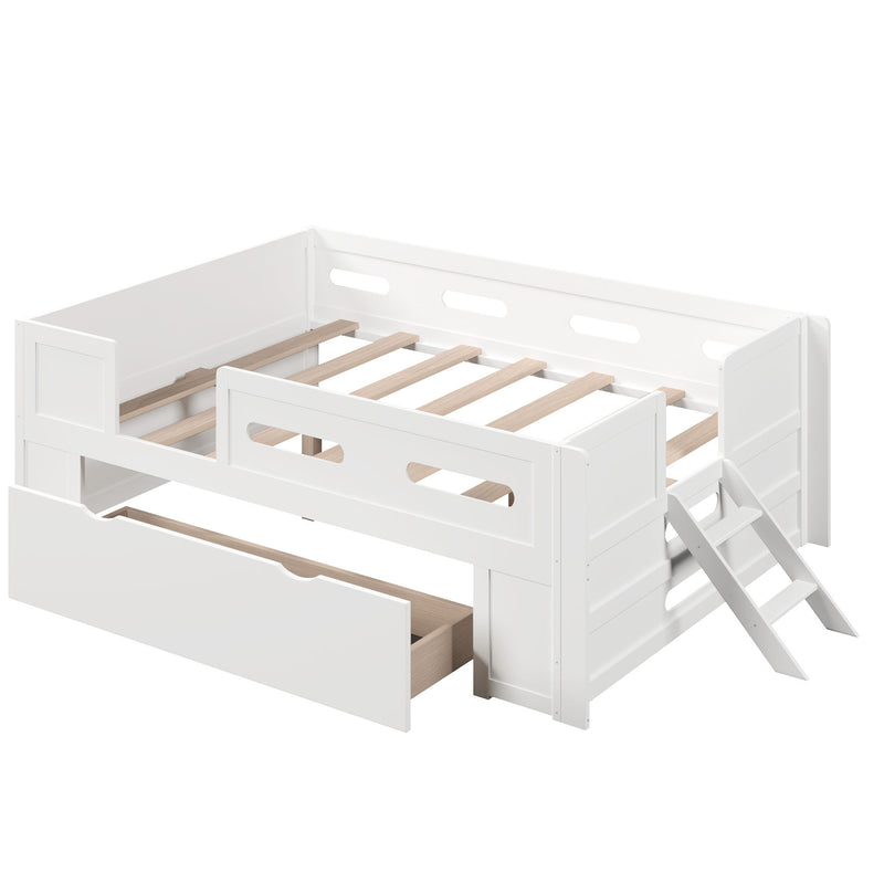 Platform Bed With Guardrail And Drawer - R&R Furniture Gallery (Fountain Valley, CA)