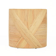 Matea - Rattan Cross Side Table - Natural - R&R Furniture Gallery (Fountain Valley, CA)