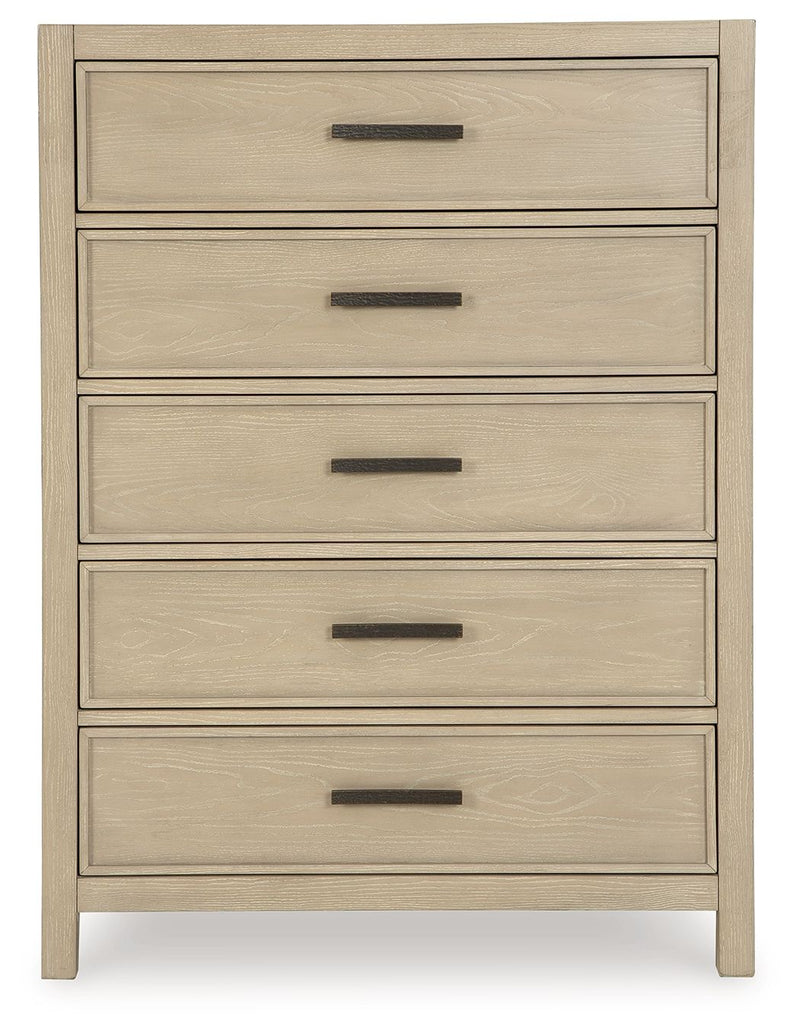 Calmoro - Five Drawer Chest - Gray - R&R Furniture Gallery (Fountain Valley, CA)