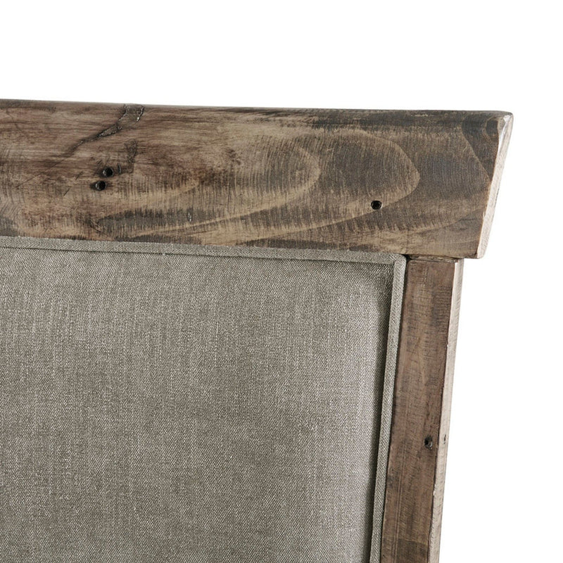 Dining Side Chair Set With Cushioned Back And Seat (Set of 2) - Weathered Gray / Natural - R&R Furniture Gallery (Fountain Valley, CA)