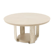Lotus Bay - 60" Round Dining Table - Sand - R&R Furniture Gallery (Fountain Valley, CA)