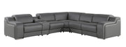 1116 - Power Reclining Italian Leather Sectional - R&R Furniture Gallery (Fountain Valley, CA)