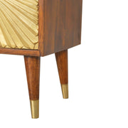 Manila - Nightstand - Brown / Gold - R&R Furniture Gallery (Fountain Valley, CA)
