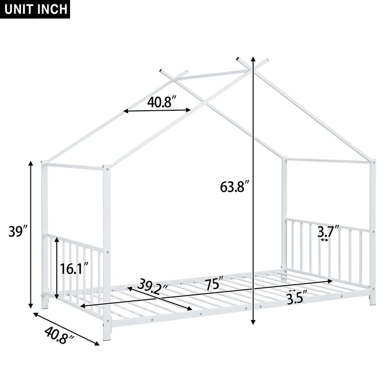 Metal House Platform Bed With Modern Design And Durable Frame - R&R Furniture Gallery (Fountain Valley, CA)