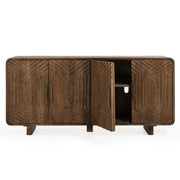 Classic Home Holmes 4-door buffet with wooden finish, featuring ample storage, sleek design, and modern style.