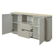 Ingram - Server - Ceramic Top & Light Gray - R&R Furniture Gallery (Fountain Valley, CA)