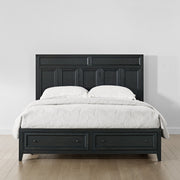 Storage Bed With Panel Headboard And Spacious Footboard Drawers - R&R Furniture Gallery (Fountain Valley, CA)