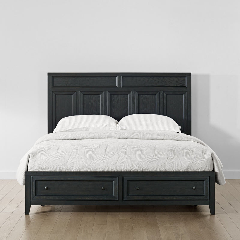 Storage Bed With Panel Headboard And Spacious Footboard Drawers - R&R Furniture Gallery (Fountain Valley, CA)