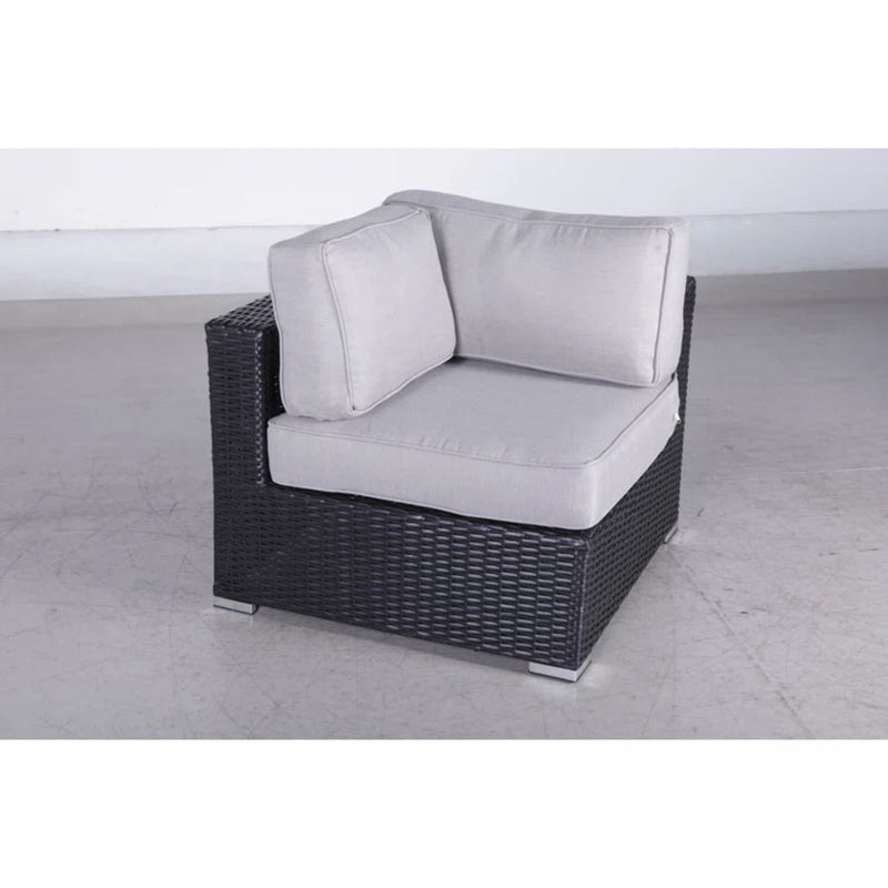 Luxurious Wicker Patio Sectional With Weather Resistant Sunbrella Cushions - R&R Furniture Gallery (Fountain Valley, CA)