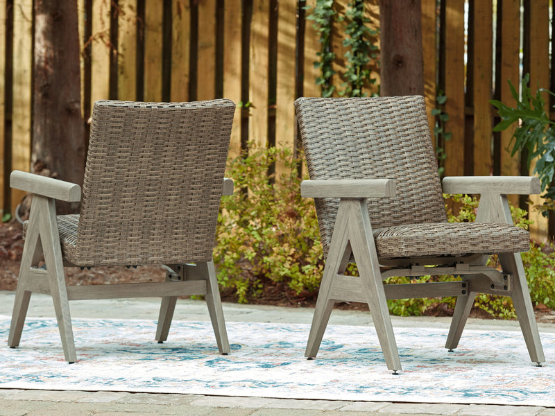 Cliff Trails - Rocking Arm Chair (Set of 2) - Beige - R&R Furniture Gallery (Fountain Valley, CA)