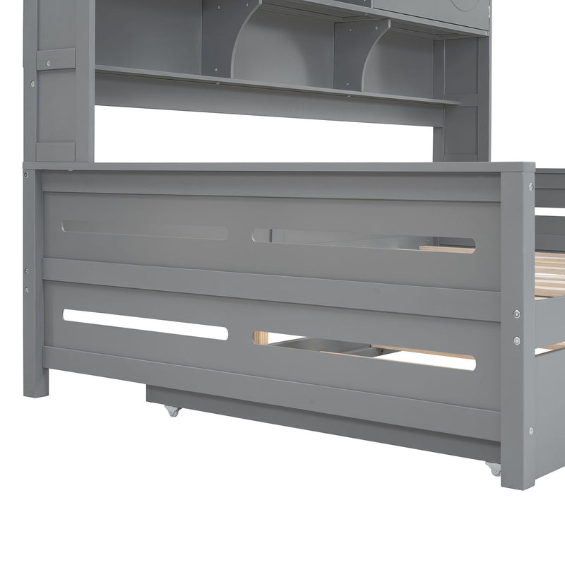 Daybed With All-In-One Cabinet And Shelf - R&R Furniture Gallery (Fountain Valley, CA)