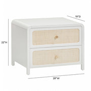 Patty - Rattan 2-Drawer Nightstand - R&R Furniture Gallery (Fountain Valley, CA)