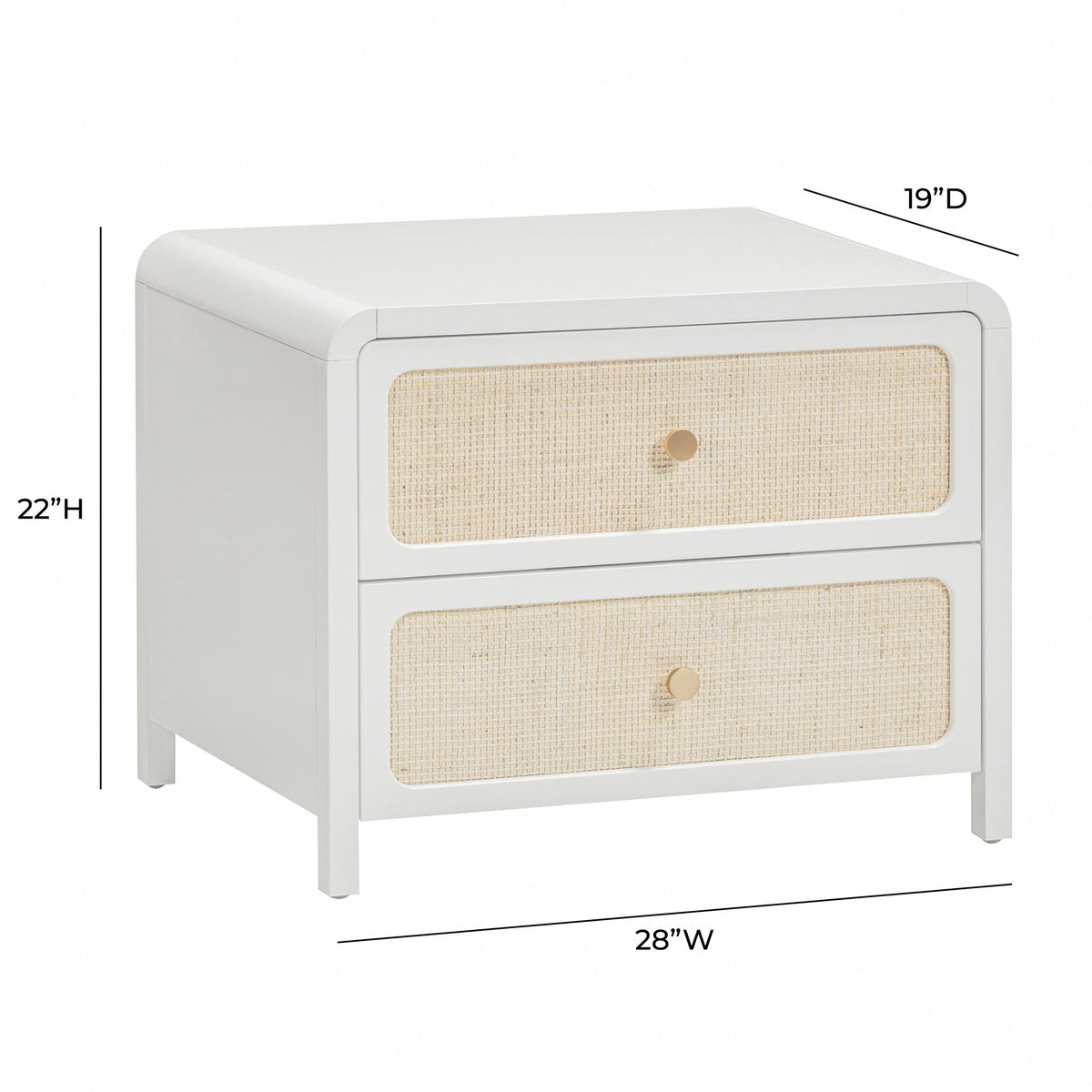 Patty - Rattan 2-Drawer Nightstand - R&R Furniture Gallery (Fountain Valley, CA)