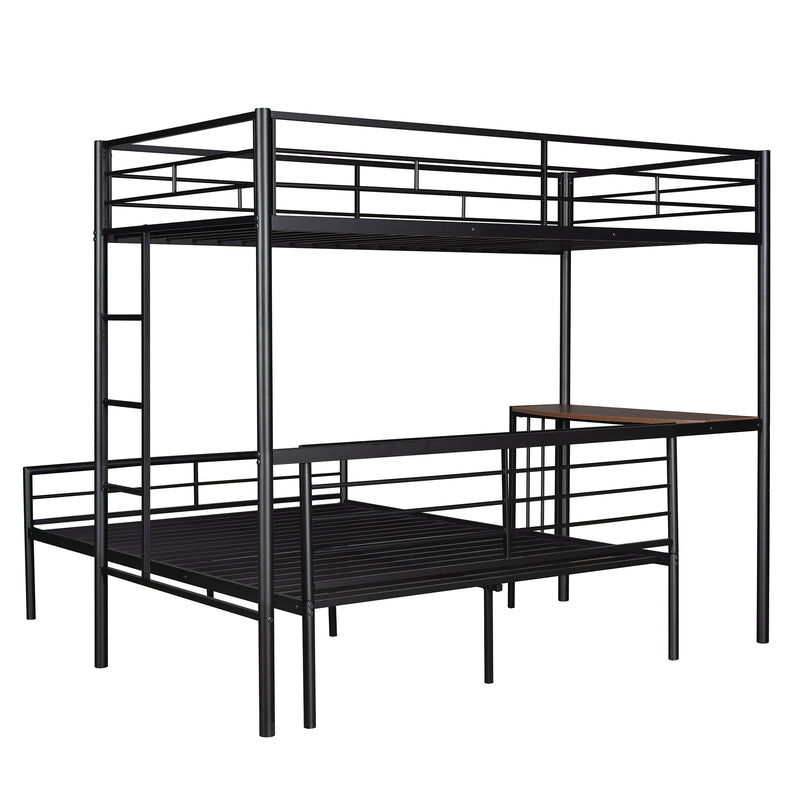 Bunk Bed With Desk, Ladder And Quality Slats For Bedroom - R&R Furniture Gallery (Fountain Valley, CA)