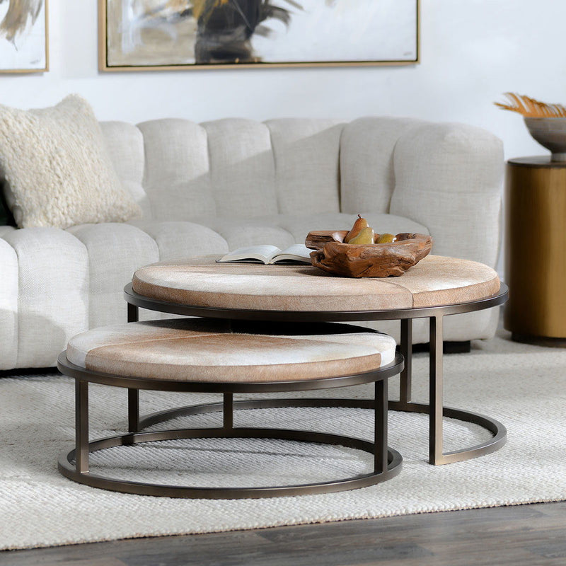 Hayword - Hide Nesting Coffee Tables (Set of 2) - R&R Furniture Gallery (Fountain Valley, CA)