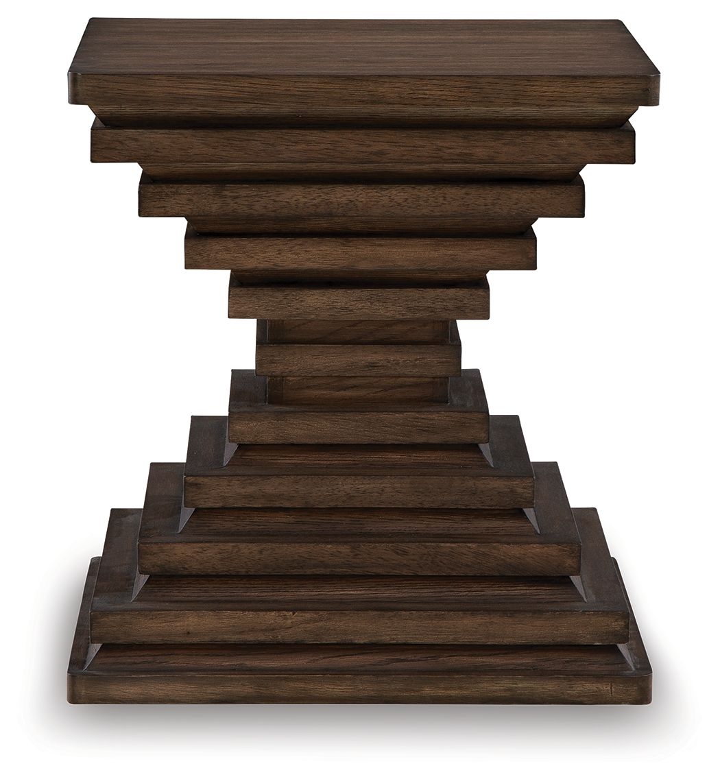 Hannodream - Square End Table - Warm Brown - R&R Furniture Gallery (Fountain Valley, CA)