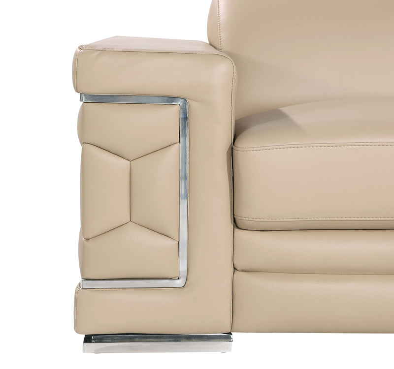 296 - Genuine Leather Loveseat - R&R Furniture Gallery (Fountain Valley, CA)
