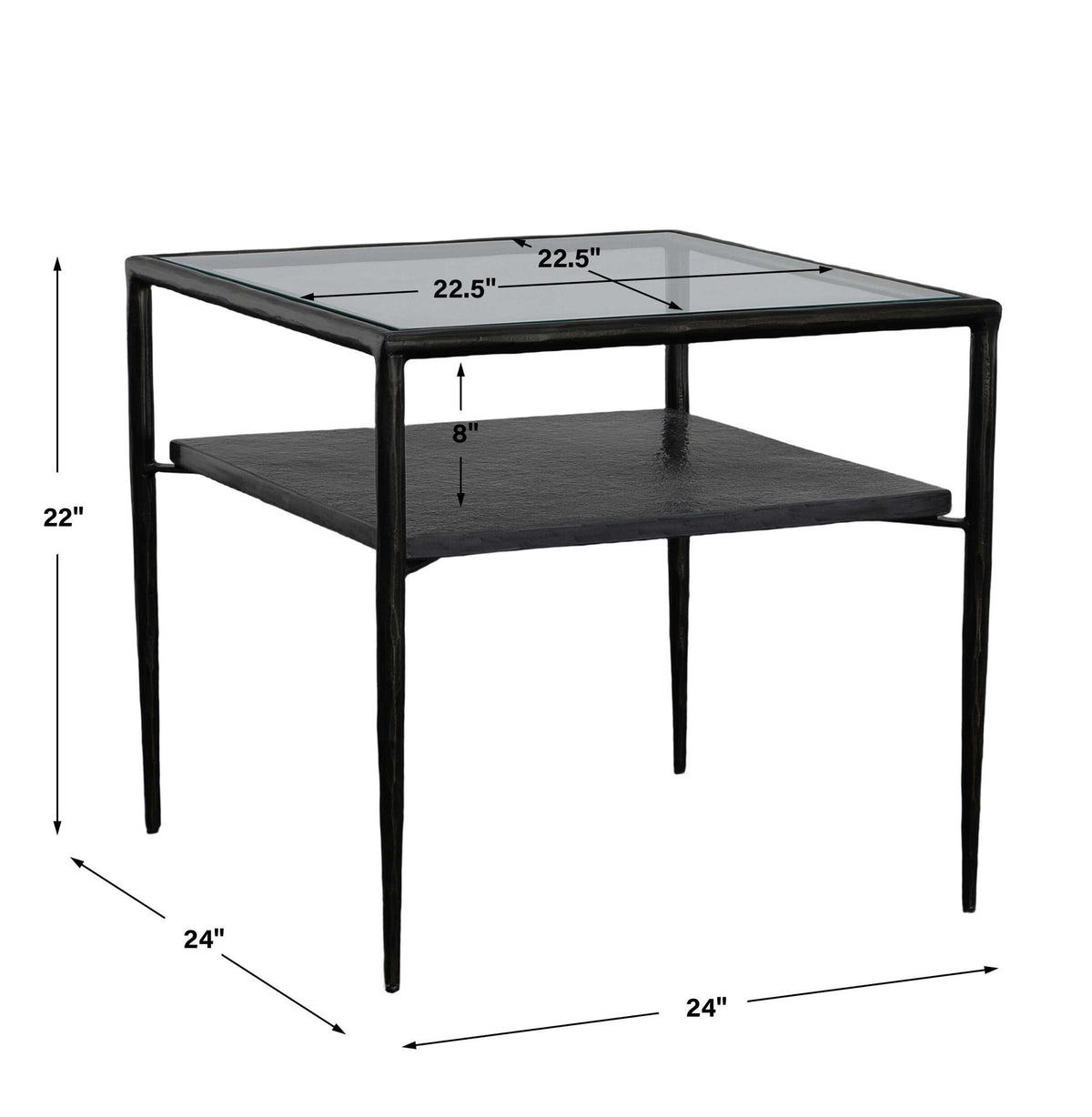 Collectors - End Table - Black