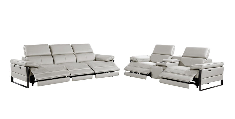 1246 - Modular Power Triple Reclining Sofa And Console Loveseat Set With Power Headrests