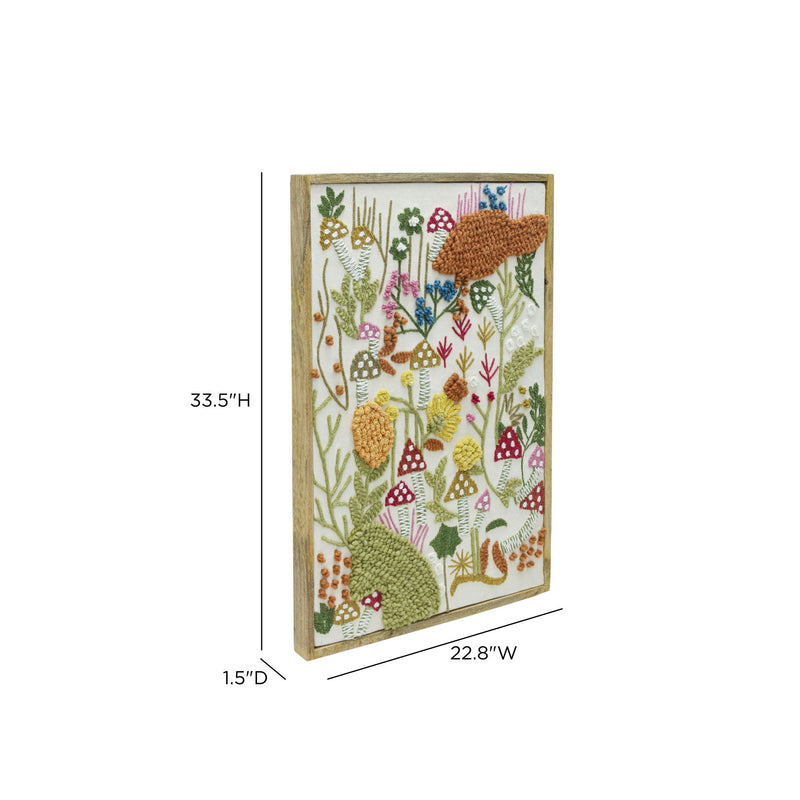 Muro - "Forage" Embroidered Wall Art