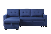 Upholstered Pull Out Sectional Sofa With Chaise - R&R Furniture Gallery (Fountain Valley, CA)