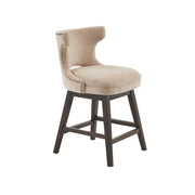 360 Degree Swivel Counter Stool With Silver Detailing - R&R Furniture Gallery (Fountain Valley, CA)