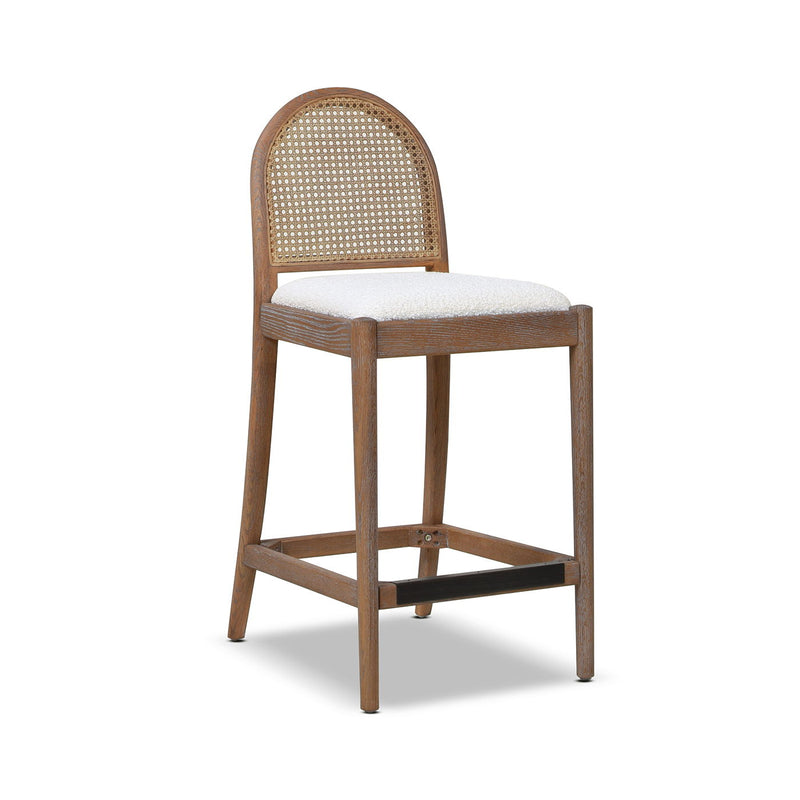 Panama - Curved Back Cane Counter Stool (Set of 2) - R&R Furniture Gallery (Fountain Valley, CA)