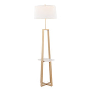 Lumi Source Cosmo contemporary glam floor lamp with a sleek metal stand and adjustable arm, ideal for modern living spaces.