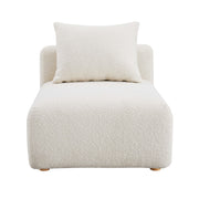 Hangover - Boucle Modular Armless Chair - Cream - R&R Furniture Gallery (Fountain Valley, CA)