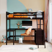 Loft Bed With Shelves With Desk - R&R Furniture Gallery (Fountain Valley, CA)