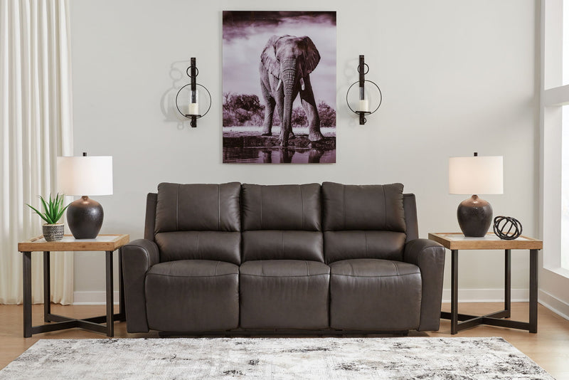 Boxmere - Reclining Power Sofa - Storm - R&R Furniture Gallery (Fountain Valley, CA)