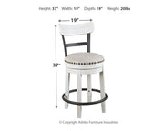 Valebeck - Full Back Swivel Stool - R&R Furniture Gallery (Fountain Valley, CA)