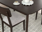 Mallenette - Dining Room Table Set (Set of 5) - Merlot - R&R Furniture Gallery (Fountain Valley, CA)