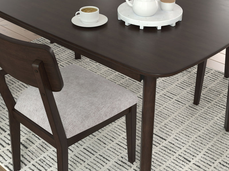 Mallenette - Dining Room Table Set (Set of 5) - Merlot - R&R Furniture Gallery (Fountain Valley, CA)