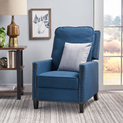 Contemporary Wide Manual Standard Recliner - R&R Furniture Gallery (Fountain Valley, CA)